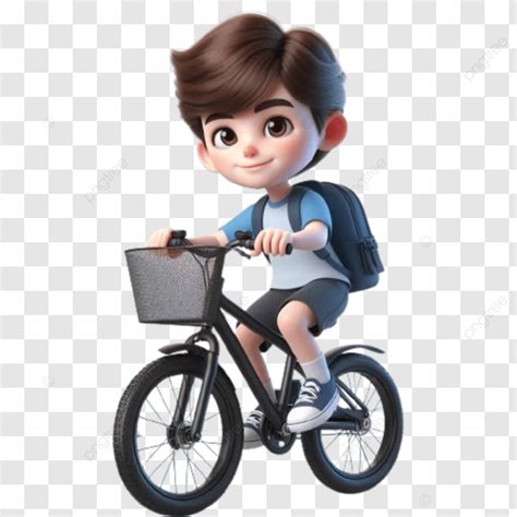 Clipart De Niño Andando En Bicicleta PNG dibujos Niño Montando En