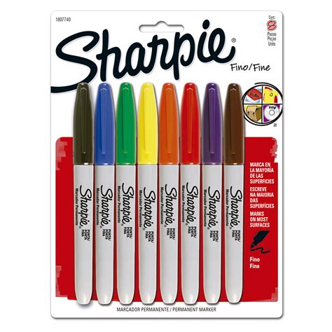 Marcadores Sharpie X 8 Unidades Punta Fina