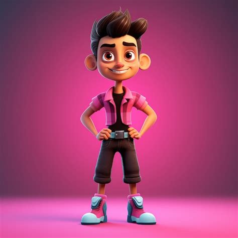 Premium AI Image | Male Powerpuff Girls Character Smiling Towards Front