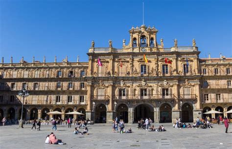 Historic City Hall on the PLaza Mayor of Salamanca Editorial Photo ...