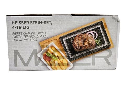 MÄSER Heisser Stein Set teilig Hot Stone Set Neu und