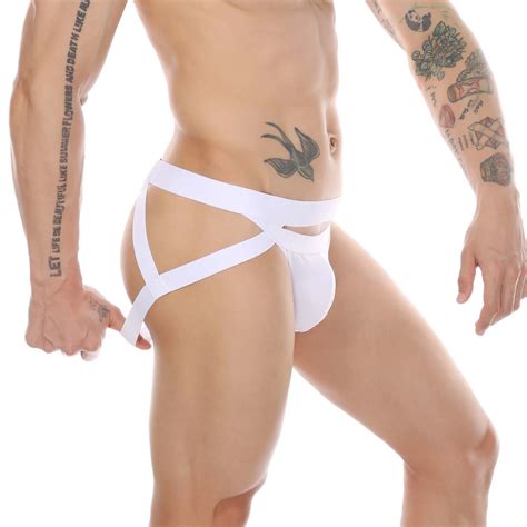 Custom Men Wearing Jockstrap Thong Mens Sexy Jockstrap Gay Underwear Thong And Briefs