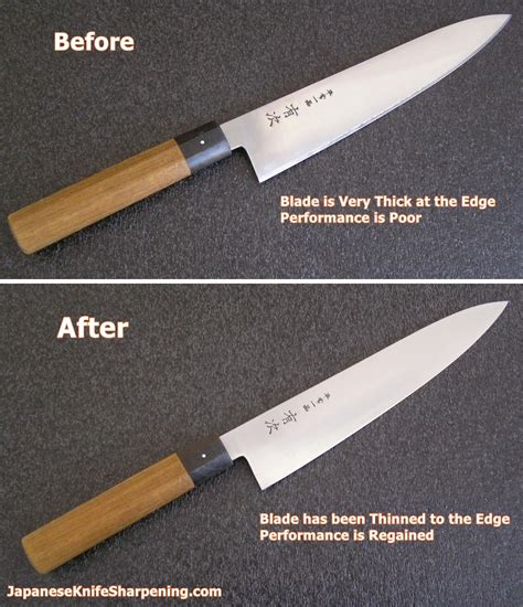 Japanese Knife Sharpening Blog: Blade Thinning Service