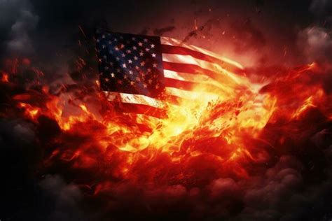 Burning Flag Stock Photos, Images and Backgrounds for Free Download