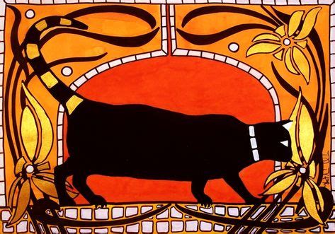 75 Black Cat Of Art Deco For Cat Lovers Ideas Black Cat Cat Theme