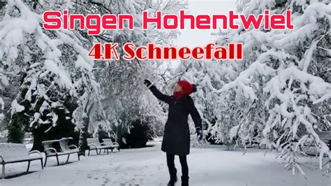 Singen Hohentwiel Erster Schneefall Des Winters In Singen Hohentwiel