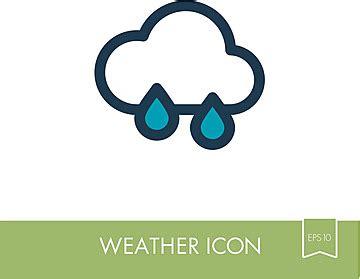 Rain Cloud Color Icon Cold Wet Forecast Vector Cold Wet Forecast PNG