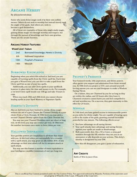 Wizard Subclass Guide 5e Yoiki Guide