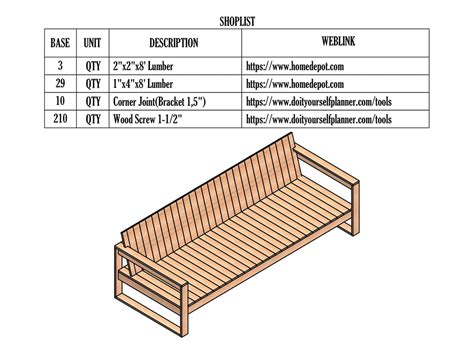 Diy Sofa Plans Sofa Blueprints Wooden Backyard Sofa Outdoor Sofa