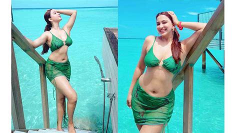 Eshanya Maheshwari Spicy Two Piece Bikini Photoshoot Glamsundari In