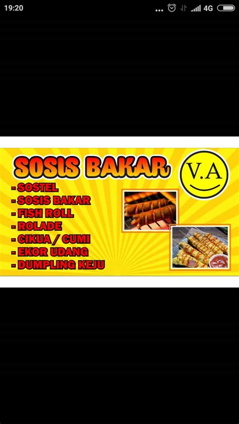 Menu At Sosis Bakar V A Cafe Karawang