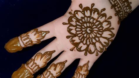 Henna Tutorial Simple Henna Mehendi Design For Inside Hand For