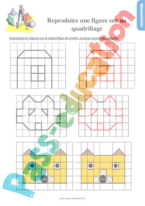 Evaluation Avec Le Corrig Pour Le Ce Sur Reproduire Une Figure Sur