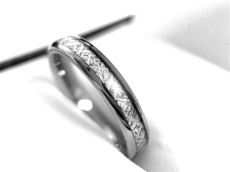 Tungsten Ring Meteorite Ring Men's Wedding Band Women - Etsy