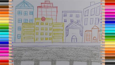 Simple Cityscape Drawing at GetDrawings | Free download