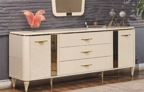 Casa Padrino Luxus Art Deco Sideboard Creme Gold X X H Cm