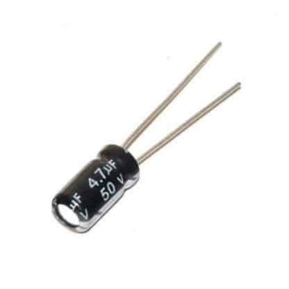 4 7 UF 50 V Radial Electrolytic Capacitor Yantrasthal