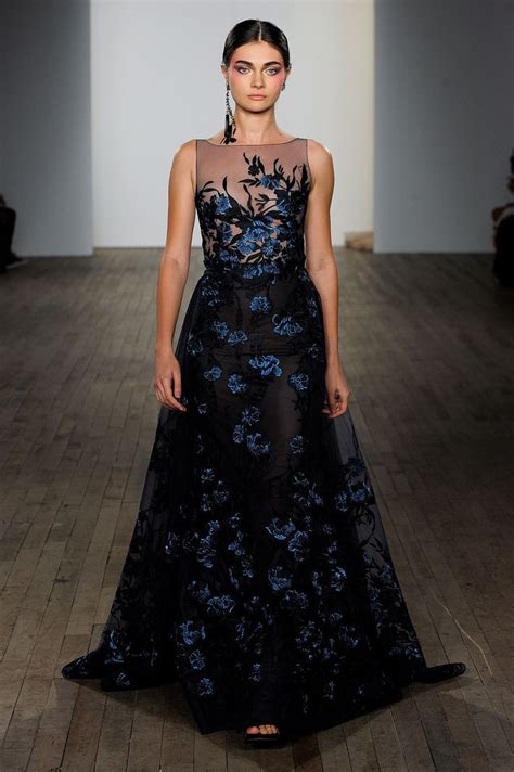 Lazaro Fall 2019 Wedding Dress Collection Black Wedding Dresses