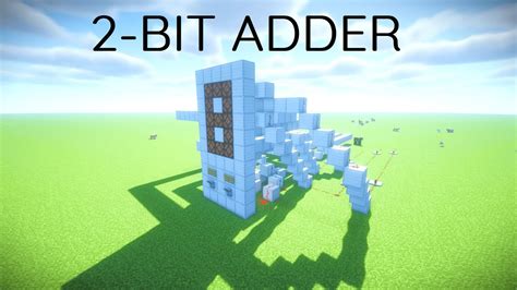 2 Bit Redstone Adder In Minecraft Youtube