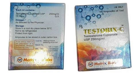 Matrix Biolabs Testosterone Cypionate Injection Mg At Rs Piece