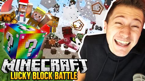 PARTY AUF MEINER INSEL 7 Lucky Block Battle Izzi YouTube