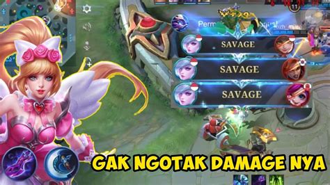 Savage Kali Ini Damage Apaan Terlalu Gila Miya Critical Build