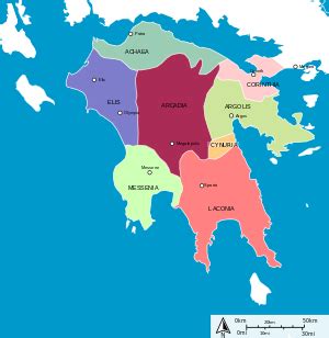 Peloponnesian Peninsula Map - Maps US and World