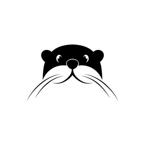 Otter Head Vector Logo 26566744 Vector Art At Vecteezy