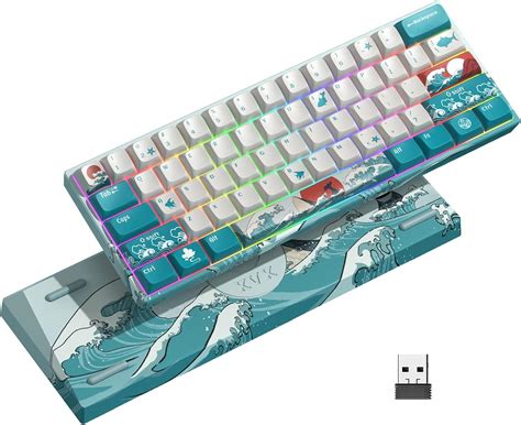 XVX M61 60% Mechanical Keyboard Wireless, Ultra-Compact 2.4G ...