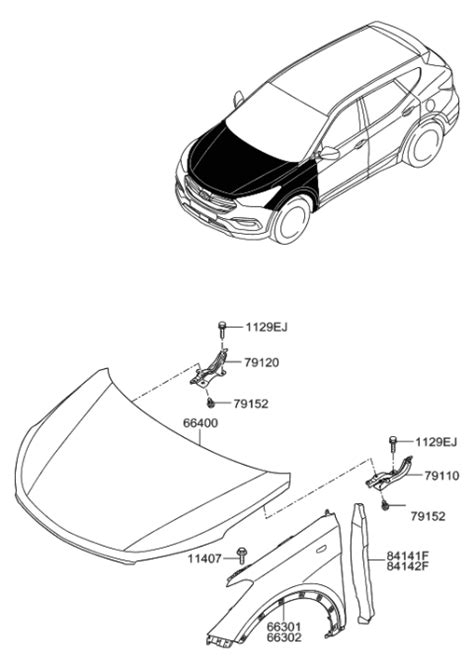 66310 4Z000 Genuine Hyundai Panel Assembly Fender LH