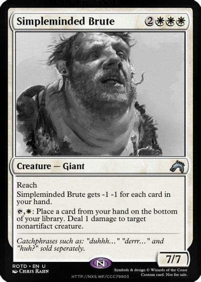 Mtgnexus Simpleminded Brute