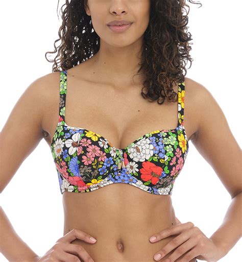 Freya Floral Haze Sweetheart Padded Underwire Bikini Top 202803 32FF