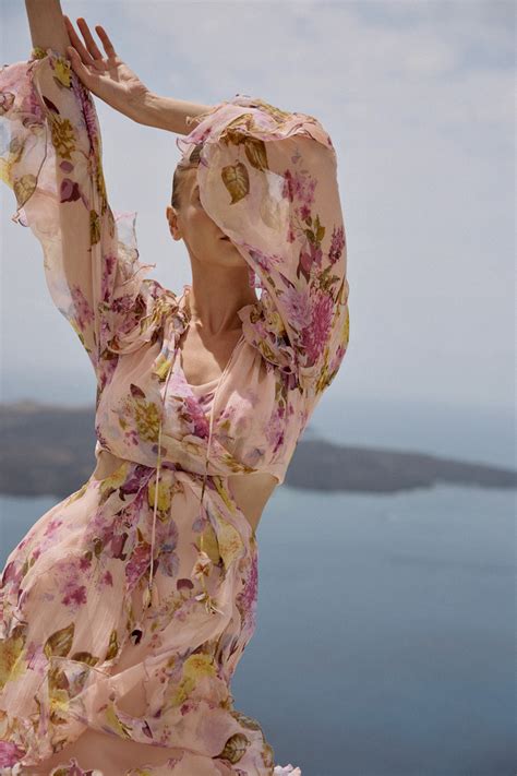 ΜΕΤΑΞΩΤΟ ΦΛΟΡΑΛ ΜΙΝΙ ΦΟΡΕΜΑ ΜΕ ΒΟΛΑΝ NUDE Zini Boutique
