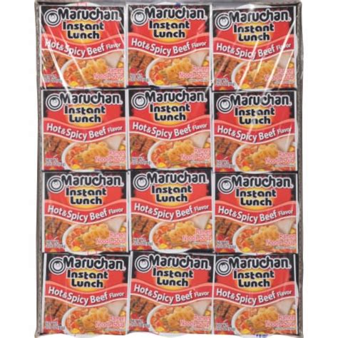 Maruchan Instant Lunch Hot Spicy Beef Ramen Noodle Soup Ct Oz Frys Food Stores