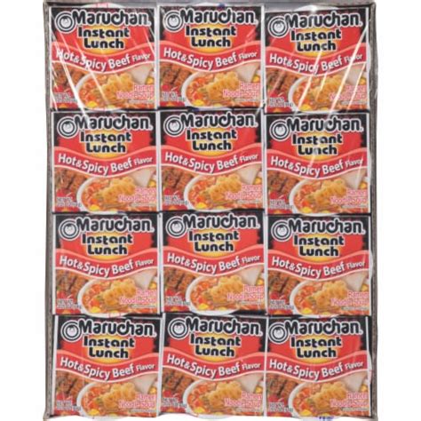 Maruchan Instant Lunch Hot Spicy Beef Ramen Noodle Soup Ct