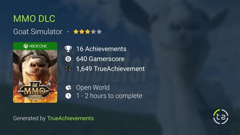 MMO achievements in Goat Simulator