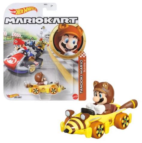 Carrinho Hot Wheels Mario Kart Tanooki Mario Bumble V Mattel Carrinho De Brinquedo Magazine