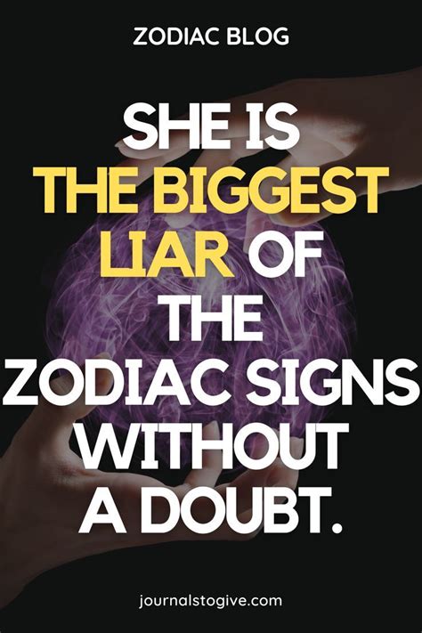 She Is The Biggest Liar Of The Zodiac Signs Without A Doubt Do Not