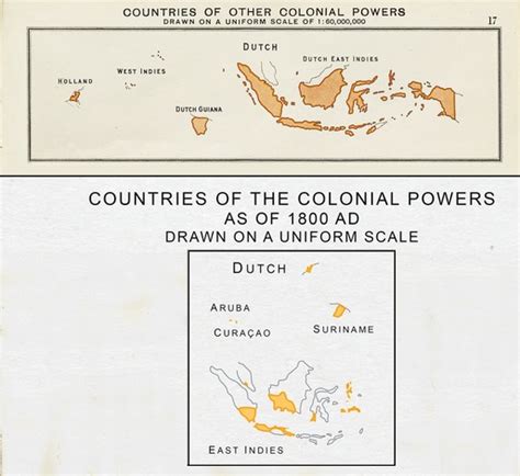 The Netherlands compared to its former colonies as of 1926 and 1800 : r ...