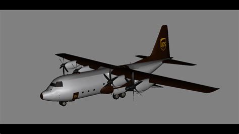 3D Model Cargo Plane UPS Cargo Plane - TurboSquid 2238308