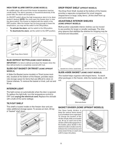 Kenmore Upright Freezer Owners Manual