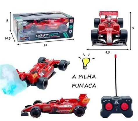 F Rmula Carro Controle Remoto Drift Go Spray Racing Toy King