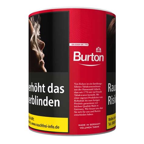 Burton Volumen XL Red Tabak 65g Feinschnitt Kaufen