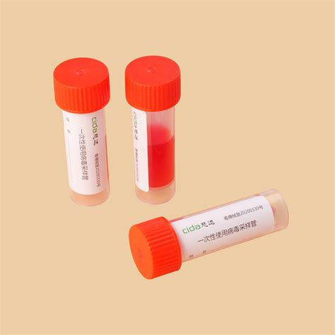 Disposable Medical Vtm Ml Lab Pcr Test Kits Virus Viral Transport