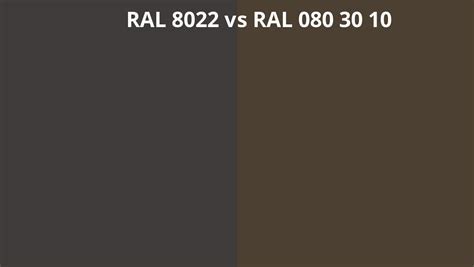 Ral 8022 Vs 080 30 10 Ral Colour Chart Uk