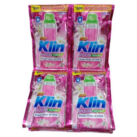 Jual So Klin Liquid Detergen Renteng Pack Isi Sachet Ml Renceng