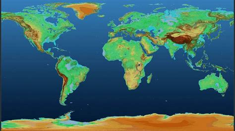 El Espectacular Mapa En 3D Que Muestra La Superficie De La Tierra Como