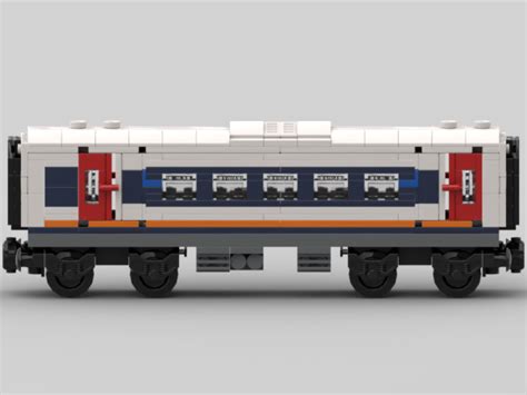 Lego Moc Class 444 Desiro 5 Carriage Emu Train In South West Trains Livery By Andy Ps Bricks