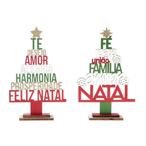 Enfeite Árvore de Natal Frases