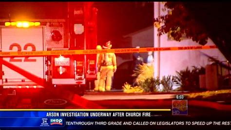 Arson Investigation Underway After Church Fire Cbs News 8 San Diego